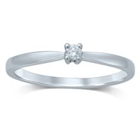 Anello Fanton Gioielli Donna SOLITARI in Oro bianco Diamante 0.06 Ct ANOR-101-52 - ANOR-101-52